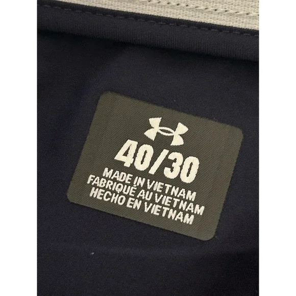 Under Armour Men's Performance Golf Pants Tapered 40 x 30 Navy - Picture 5 of 10